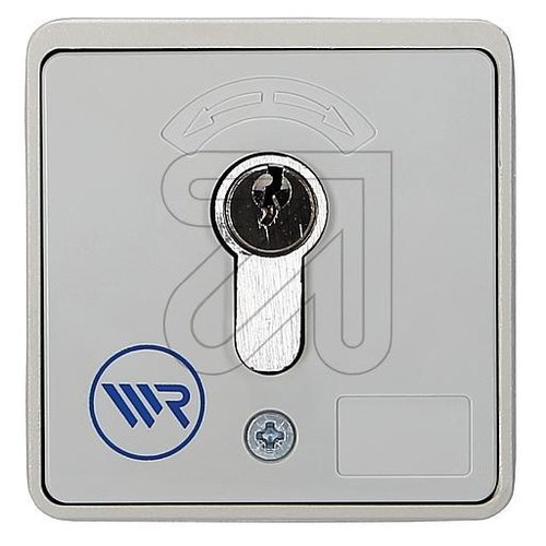 Rademacher Schlüsseltaster IP54, Aufputz silber