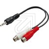 Audio-Kabel, Kupplung/Klinkenstecker 0,2m