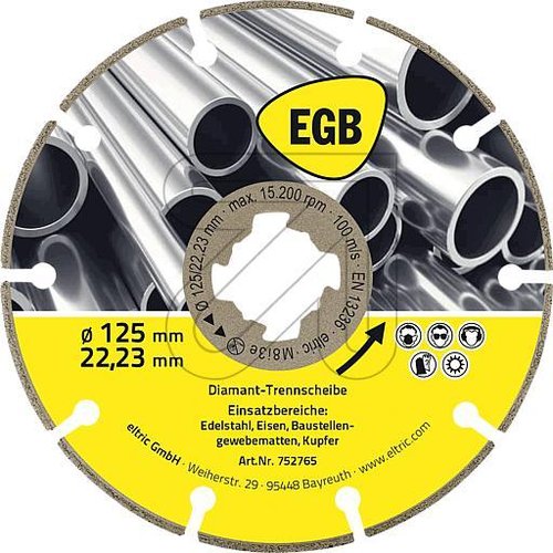 EGB Diamant-Trennscheibe 125mm X-Lock FeX 96107